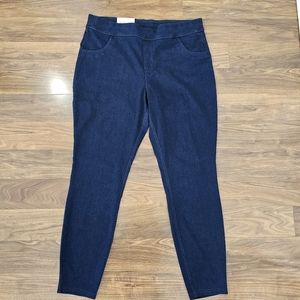 Utopi By HUE Denim Leggings Size XL  Women's Color Navy  Yoga Stretch